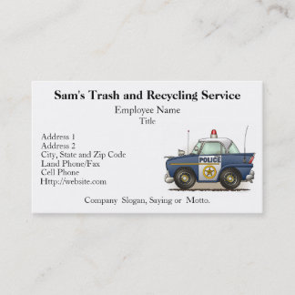 Police Car Police Crusier Cop Car Business Card