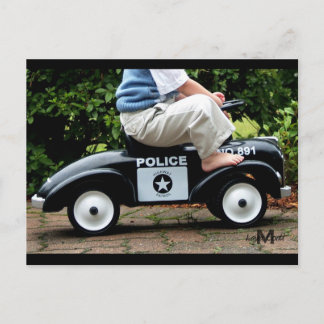 Police Car Post Card