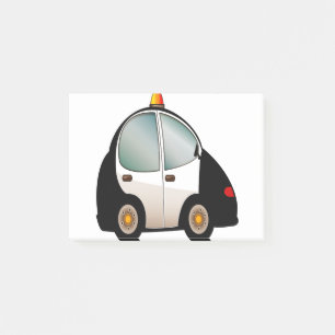 Police Car Post-it Notes