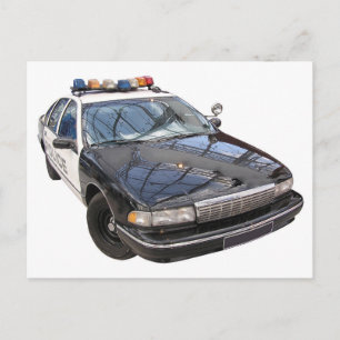 Police Car Postcard