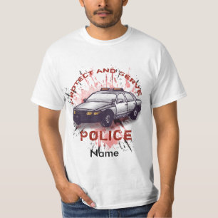 Police Car Protect T-Shirt