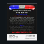 Police Car Siren, Police Officer Law Recruitment Flyer<br><div class="desc">Police Car Siren,  Police Officer Law Recruitment Flyer by The Business Card Store.</div>