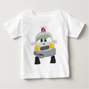 Police Car with Custom Sheriff Name Baby T-Shirt