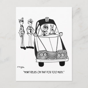 Police Cartoon 4821 Postcard