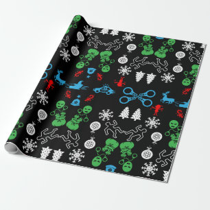 Police Christmas Decorative Wrapping Paper