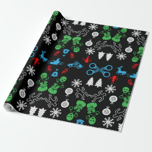 Police Christmas Decorative Wrapping Paper