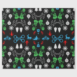 Police Christmas Decorative Wrapping Paper