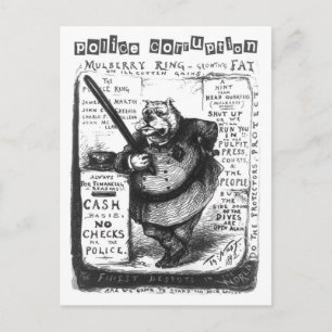 Police Corruption -  Do the protectors protect? Postcard