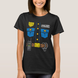Police Costume Funny Cop Law Enforcement Men Boys  T-Shirt