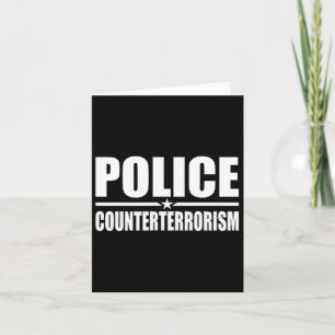 Police Counterterrorism Law Enforcement Costume Un Card