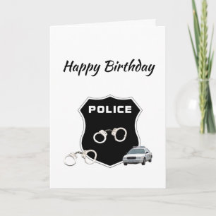 Police Crime Badge  Card