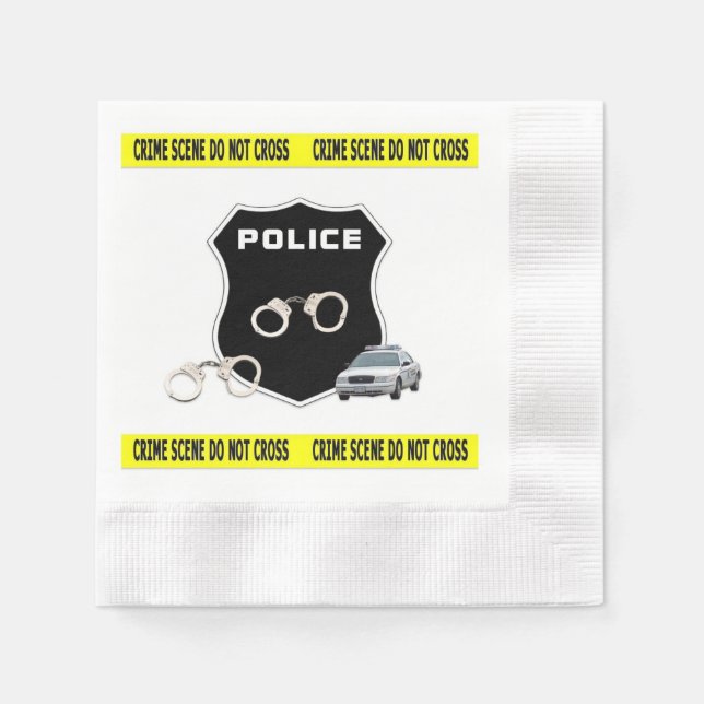 Police Crime Scene Napkin (Front)