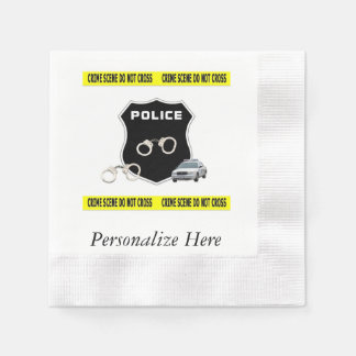 Police Crime Scene Napkin