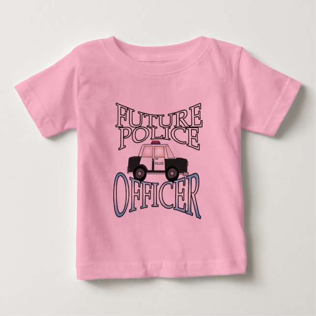 Police Cruiser Future Police Officer Baby T-Shirt (Front)