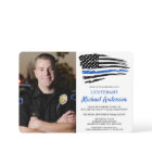 Police Custom Photo Thin Blue Line Flag Retirement