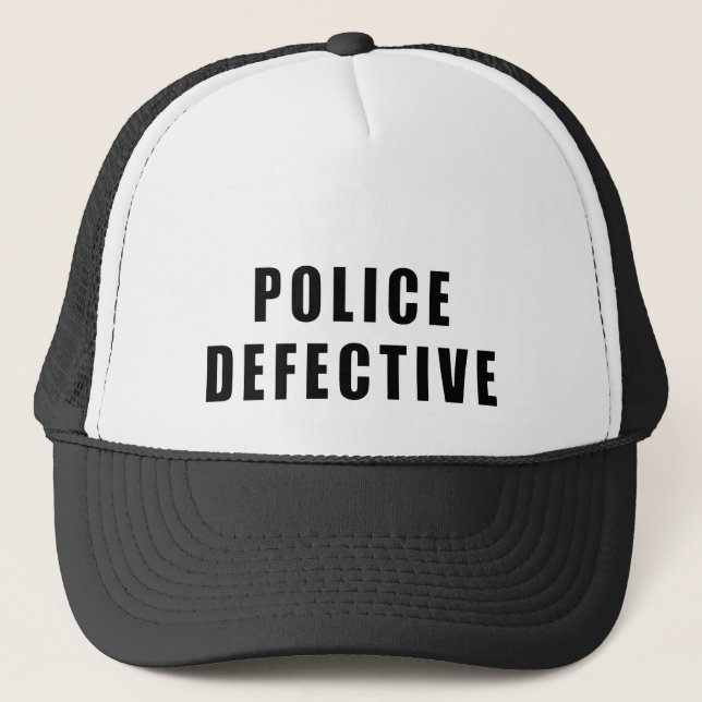 Police Defective - Oops Trucker Hat (Front)