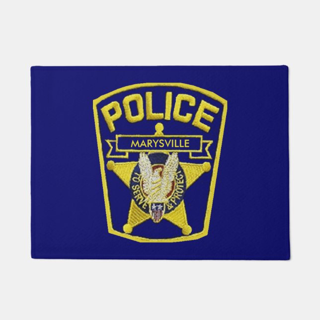Police Department Custom Door Mat (Front)