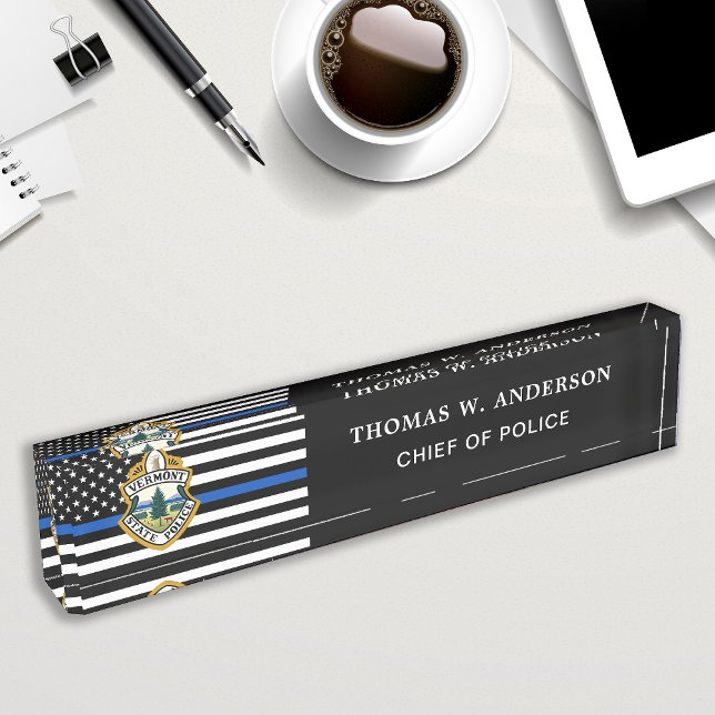 Police Department Custom Logo Law Enforcement  Nameplate (Creator Uploaded)