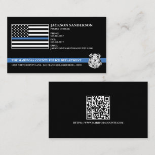Police Department Law Enforcement Custom Logo Business Card