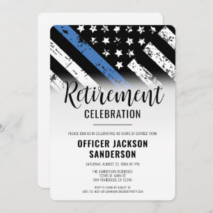 Police Department Law Enforcement Retirement Party Invitation