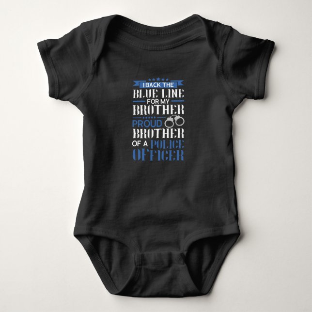 Police Design For Police Officers And Legislative Baby Bodysuit (Front)