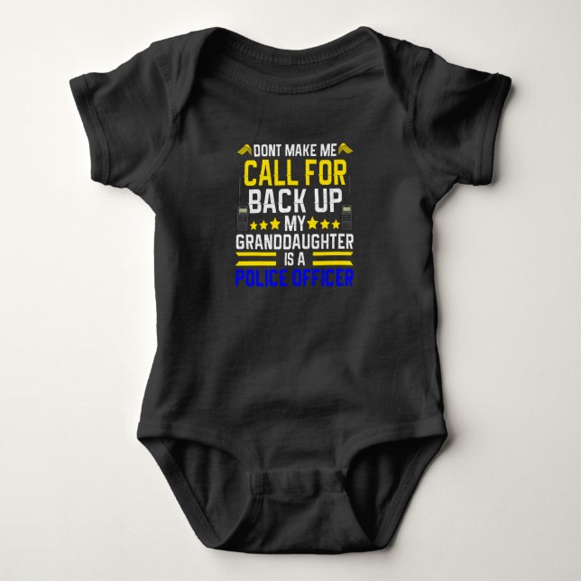 Police Design For Police Officers And Legislative Baby Bodysuit (Front)