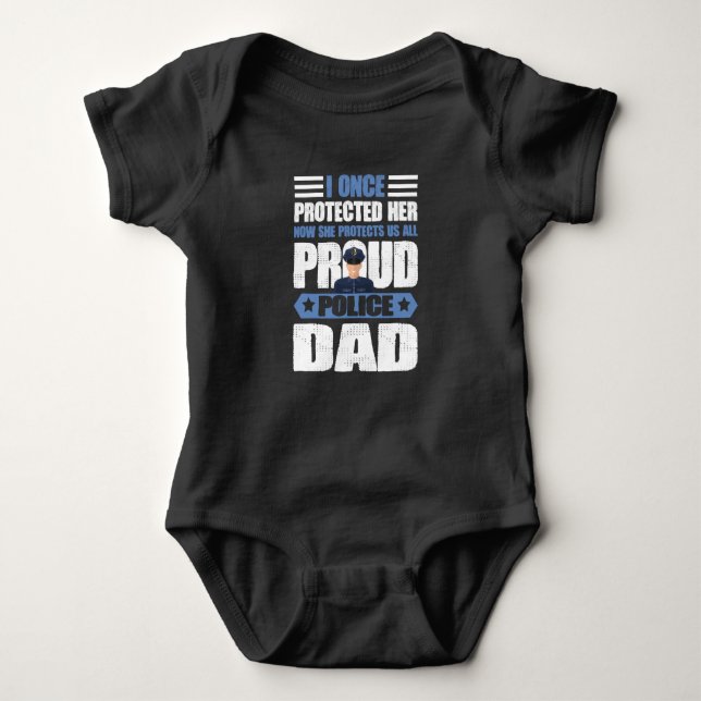 Police Design For Police Officers And Legislative Baby Bodysuit (Front)