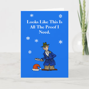 Police Detective Christmas Card