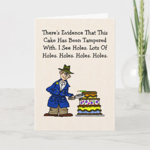 Police Detective Funny Birthday Card