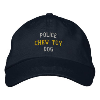 Police Dog Chew Toy Embroidered Hat