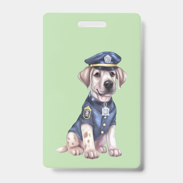 Police Dog Clipart |  ID Badge (Front)
