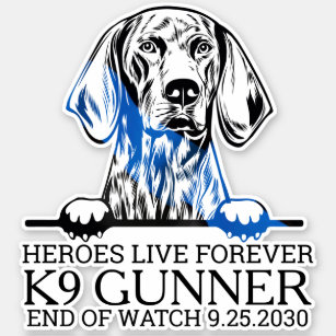 Police Dog K9 Memorial Heroes Live Forever Car