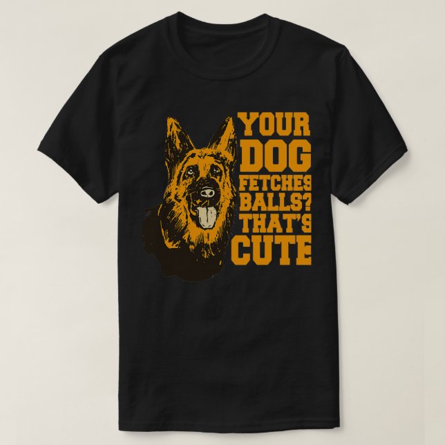 Police Dog K9 Officer German Shepherd Your Dog Fet T-Shirt (Design Front)