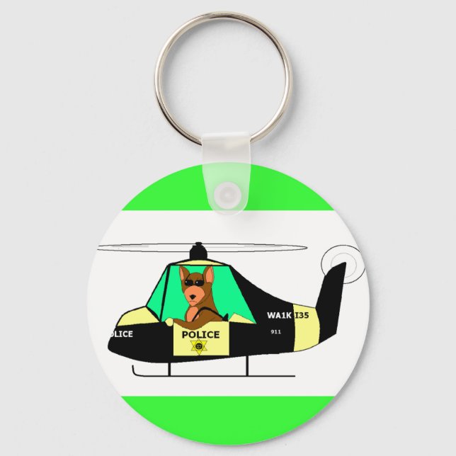Police Dog Key Ring (Front)
