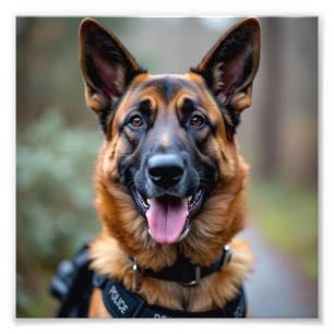 Police Dog  Photo Print