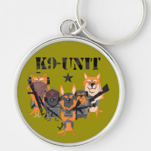 Police Dogs K9 Unit Key Ring