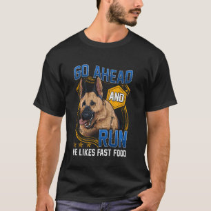 Police Dogs Unit German Shepherd Sharp Dog Quote K T-Shirt
