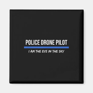 Police Drone Pilot Operator Magnet