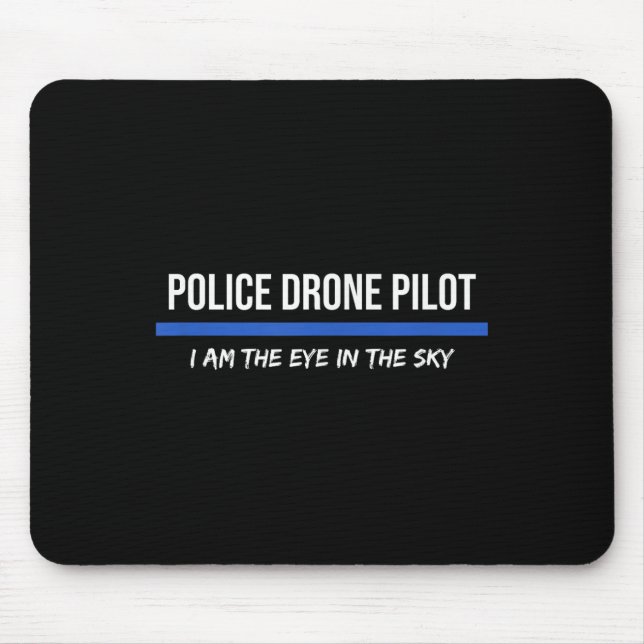 Police Drone Pilot Operator  Mouse Pad (Front)