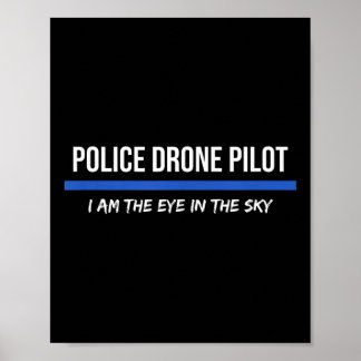 Police Drone Pilot Operator Poster
