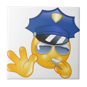 police emoji tile