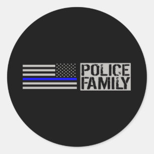 Police Family Classic Round Sticker