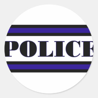 Police Family Classic Round Sticker