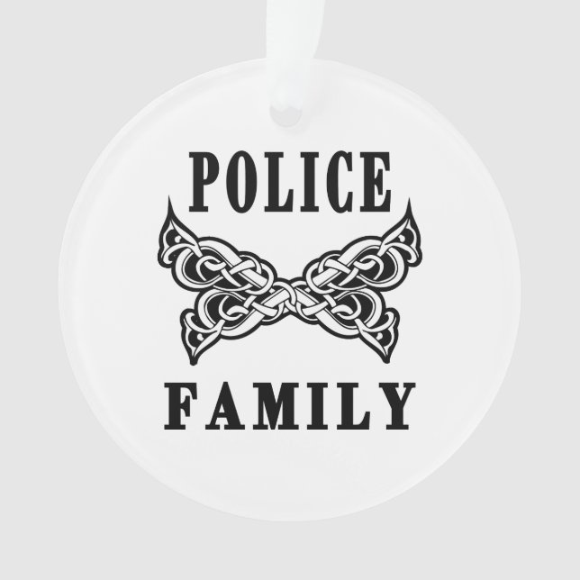 Police Family Tattoo Ornament (Front)