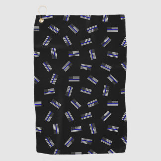 Police Flag Pattern Golf Towel