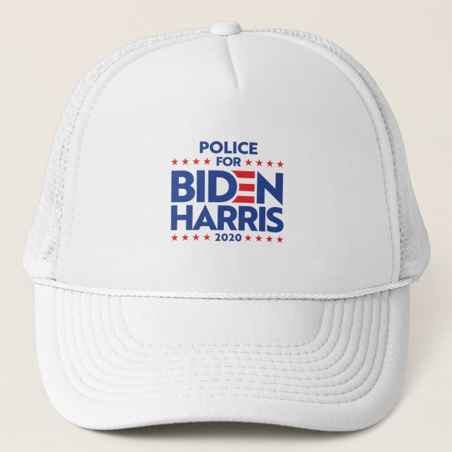 POLICE FOR BIDEN HARRIS TRUCKER HAT (Front)