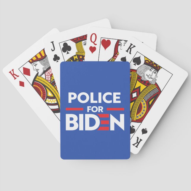 POLICE FOR JOE BIDEN PLAYING CARDS (Back)