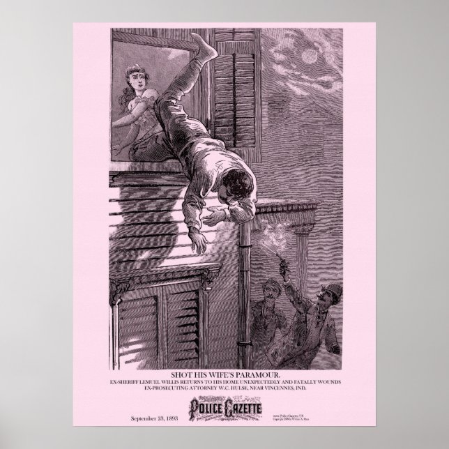 Police Gazette poster Paramour (Front)
