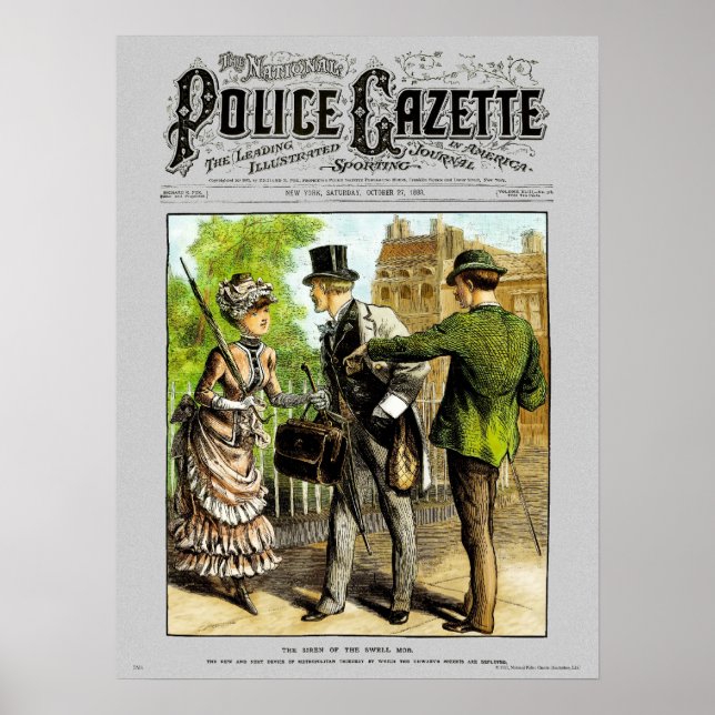 Police Gazette poster Pickpocket (Front)