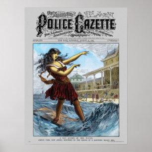 Police Gazette poster Sandwich Island Girl